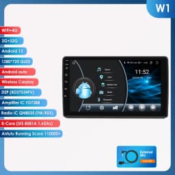 Hizpo2 din Android 14 Auto Radio For Opel Zafira B Astra H 2005-2014 Carplay 4G Car Multimedia Video Player GPS Autoradio 6115