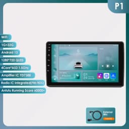 Hizpo2 din Android 14 Auto Radio For Opel Zafira B Astra H 2005-2014 Carplay 4G Car Multimedia Video Player GPS Autoradio 6115