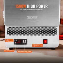 SucceBuy 1500W Electric Melting Furnace Max Temperature 2192℉ Stainless Steel Metal Clay DIY Metal Tempering Glazing on Pottery