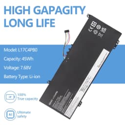 Oyomba 45Wh L17C4PB0 Laptop Batteria per Lenovo IdeaPad Flex 6-14IKB 6-14ARR IdeaPad 530S-14ARR 530S-14IKB 530S-15IKB 530-14ARR