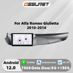 9"Android 13 Autoradio for Alfa Romeo Giulietta 2010-2014 multimedia player 4G Auto Carplay 2din GPS navi Stereo SWC RDS Screen