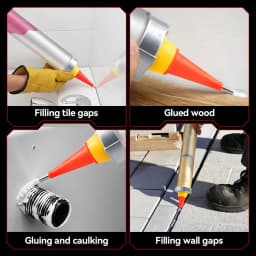 ONEVAN 50MM Electric Glass Gun 14 Nozzles Cordless Caulking Glass Gun Houeshold Gap Filling Power Tools For Makita Battery Pin
