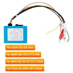 HIZPO Android Car Radio D2B Optical Fiber Box for Mercedes Benz Porsche with Harman Kardon JBL Bose External Amplifier