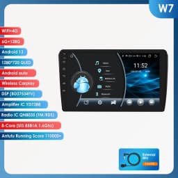 Hizpo 2Din 9inch Android13 Car Radio for Audi A3 8P 2003 - 2013 GPS RDS DSP CarPlay Android Auto 4G BT UI8581 Intelligent System