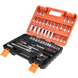 53pcs Ratchet Wrench Set Car Repair Tool Kit Ratchet Torque Wrench Combo Kit 1/4 Ratchet Spanner Screwdriver Bits Hand Tool