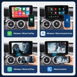 RoadTop Wireless CarPlay Android Auto for Mercedes Benz C-Class & GLC-NTG5.0 2015-2018 with Mirror Link AirPlay Car Play