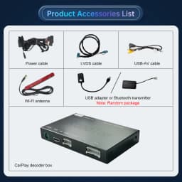 RoadTop Wireless CarPlay Android Auto for Mercedes Benz C-Class & GLC-NTG5.0 2015-2018 with Mirror Link AirPlay Car Play