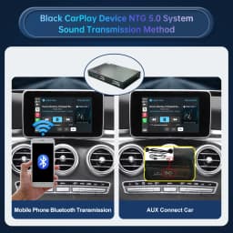 RoadTop Wireless CarPlay Android Auto for Mercedes Benz C-Class & GLC-NTG5.0 2015-2018 with Mirror Link AirPlay Car Play