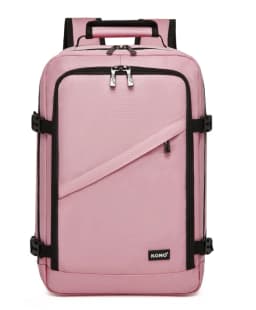 Kono Cabin bag 40x20x25 cm for Ryanair Under Seat hand luggage Backpack, Cabin Size 20L Black Minimalist