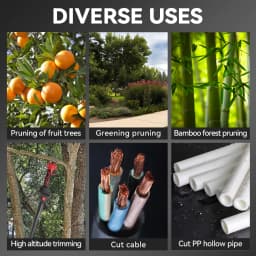 ONEVAN 3 in 1 Cordless Electric High Branch Saw 3500W Telescoping Chainsaw & Pruning Scissors Garden Tool For ONEVAN 18V Battery