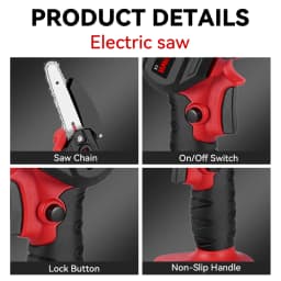 ONEVAN 3 in 1 Cordless Electric High Branch Saw 3500W Telescoping Chainsaw & Pruning Scissors Garden Tool For ONEVAN 18V Battery
