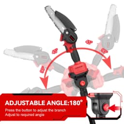 ONEVAN 3 in 1 Cordless Electric High Branch Saw 3500W Telescoping Chainsaw & Pruning Scissors Garden Tool For ONEVAN 18V Battery