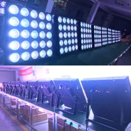 SHEHDS 2/4PCS 25x12W LED RGBW Blinder Matrix Stage Lighting DJ Bar Party Effect Christmas Decoration Concert Audience