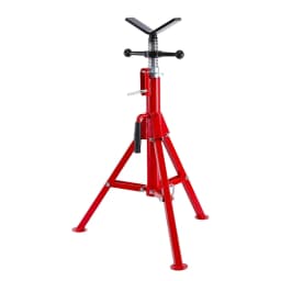 1pcs V Head Pipe Jack Stand 2500 lb Load Capacity,Heavy Duty Carbon Steel Body, Steel Jack Stands with Portable Folding Legs