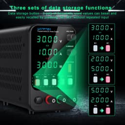 Wanptek Laboratory Power Supply 30V 5A 30V 10A 60V 5A 120V 3A Adjustable Bench DC Power Supply