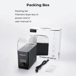 Creality Filament Dryer Box 2.0 360° Hot-air Heating 1.75mm and 2.85mm Filaments Support 24 Hours Timer Real-time Humidity