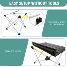Outdoor Ultralight Portable Folding Camping Table Foldable Dinner Desk Hight Strength Aluminum Alloy For Garden Party Picnic BBQ