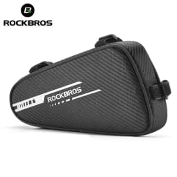 ROCKBROS Local Shipping 1.2L Bike Bag Side Pockets Twill Tube Triangle Cycling Bag Ride Without Touch Bag Bicycle Accessories