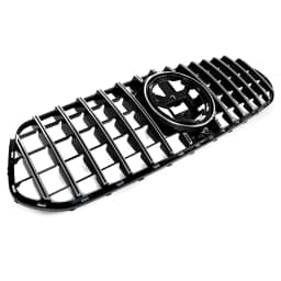 SAIQINGSP GTR Style Front Grille Chrome+Black For Mercedes-Benz W167 GLE350 GLE450 GLE580 GLE53AMG 2024 Car Accessories Tools