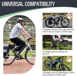 Hailong E-Bike Akku Lithium-Ion Batterie Pack 36V 13Ah 48V 14.4Ah 36V 19.2Ah,18650 & 21700 Zellen,Ersatzakku für 750W 1000W Bafang Tongsheng Mittelantrieb Motor,Versand Aus Deutschem Lager Schnelle Lieferung
