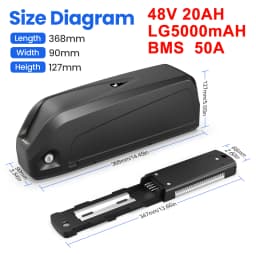 Hailong E-Bike Akku Lithium-Ion Batterie Pack 36V 13Ah 48V 14.4Ah 36V 19.2Ah,18650 & 21700 Zellen,Ersatzakku für 750W 1000W Bafang Tongsheng Mittelantrieb Motor,Versand Aus Deutschem Lager Schnelle Lieferung