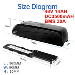 Hailong E-Bike Akku Lithium-Ion Batterie Pack 36V 13Ah 48V 14.4Ah 36V 19.2Ah,18650 & 21700 Zellen,Ersatzakku für 750W 1000W Bafang Tongsheng Mittelantrieb Motor,Versand Aus Deutschem Lager Schnelle Lieferung