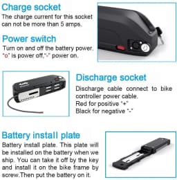 Hailong E-Bike Akku Lithium-Ion Batterie Pack 36V 13Ah 48V 14.4Ah 36V 19.2Ah,18650 & 21700 Zellen,Ersatzakku für 750W 1000W Bafang Tongsheng Mittelantrieb Motor,Versand Aus Deutschem Lager Schnelle Lieferung