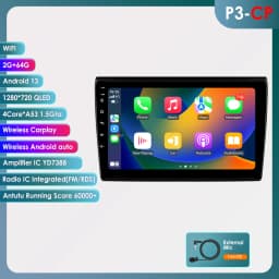 Hizpo 9' Autoradio For Fiat Bravo 2007 - 2012 Multimedia Player GPS Navigation Stereo 2din 4G Carplay Android Auto Head Unit RDS