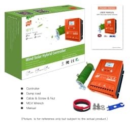 3000W with Bluetooth12V24V48V MPPTHybrid Solar Controller Wind Turbine,With Unloading Load LCD Display, For Lifepo4 Full Battery