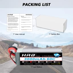 1/2PCS HRB 3S Lipo Battery 11.1v 3000mah RC Lipo with XT60 Connector 60C for RC Car Truck Airplane Drones DIY Racing Parts