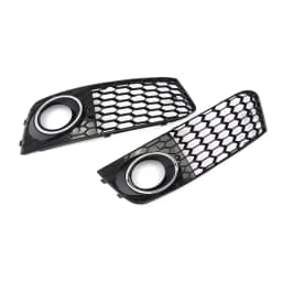 SAIQINGSP 1 Pair of Fog Light Grille Fit for Audi A4 B8 2009-2011 Black Car Accessories Tools 8KD 807 681, 8KD 807 682