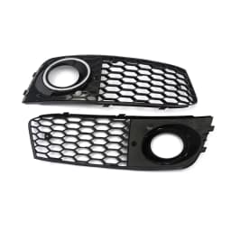 SAIQINGSP 1 Pair of Fog Light Grille Fit for Audi A4 B8 2009-2011 Black Car Accessories Tools 8KD 807 681, 8KD 807 682