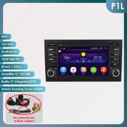 7" Hizpo 2Din Android Auto Car Radio or Audi A4 2002 - 2007 S4 RS4 B6 B7 B8 GPS Navigation 4G BT RDS DSP CarPlay UI7862