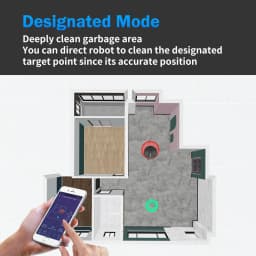 ABIR X6PRO Robot Vacuum Cleaner with Smart Eye System,6000Pa Suction, Software Virtual Wall, Smart Home Wet Dry Mopping,