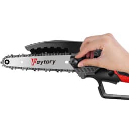 6 Inch Mini Chainsaw with 1.5Ah Batteries, 700W Cordless Chainsaw, One Handed with 2 Chains for Cuting Bamboo, Branches, PVC
