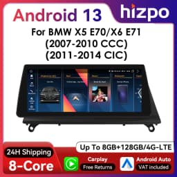 Hizpo Android Autoradio for BMW X5 E70 X6 E71 CCC CIC 2007 - 2013 UI8581 Intelligent Multimedia GPS RDS DSP Android Auto CarPlay