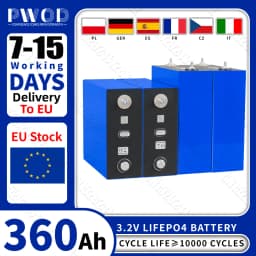 Grade A Lifepo4 Battery 360AH DIY 12V 24V 48V Lithium iron phosphate Cell Rechargeable golf cart batterie For RV EV Boat Camping