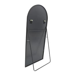 Curved Top Full Body Mirror with Round Corners, 180×80cm Bedroom Mirror for Hanging, Standing, Leaning, Dressing Wall Mirror