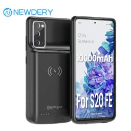 Wireless Charging Battery Case for Samsung Galaxy S20 FE 10000mAh Portable Extended Charger Case Power Bank Battery Pack