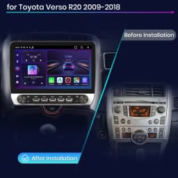 Junsun 10" Button Car Radio for Toyota Verso R20 2009 GPS Multimedia Stereo BT FM RDS Wireless CarPlay for Apple Android Auto 4G