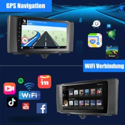 ESSGOO 9" Android 13 Car Stereo Radio Carplay GPS Navi BT RDS For Mercedes Benz Smart Fortwo 451 2011-15 Multimedia Video Player