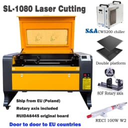 [EU STOCK] 1080 CO2 Laser Engraving Machine DSP Ruida 100W RECI W2 Laser Cutter DIY Wood Router Engraving Carving Machine