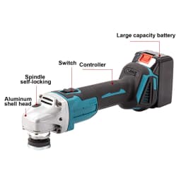 18V GrinderTools 100mm Brushless Grinding Machine Power Tool Electric Grinder Rechargeable Wireless Drill