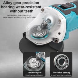 18V GrinderTools 100mm Brushless Grinding Machine Power Tool Electric Grinder Rechargeable Wireless Drill