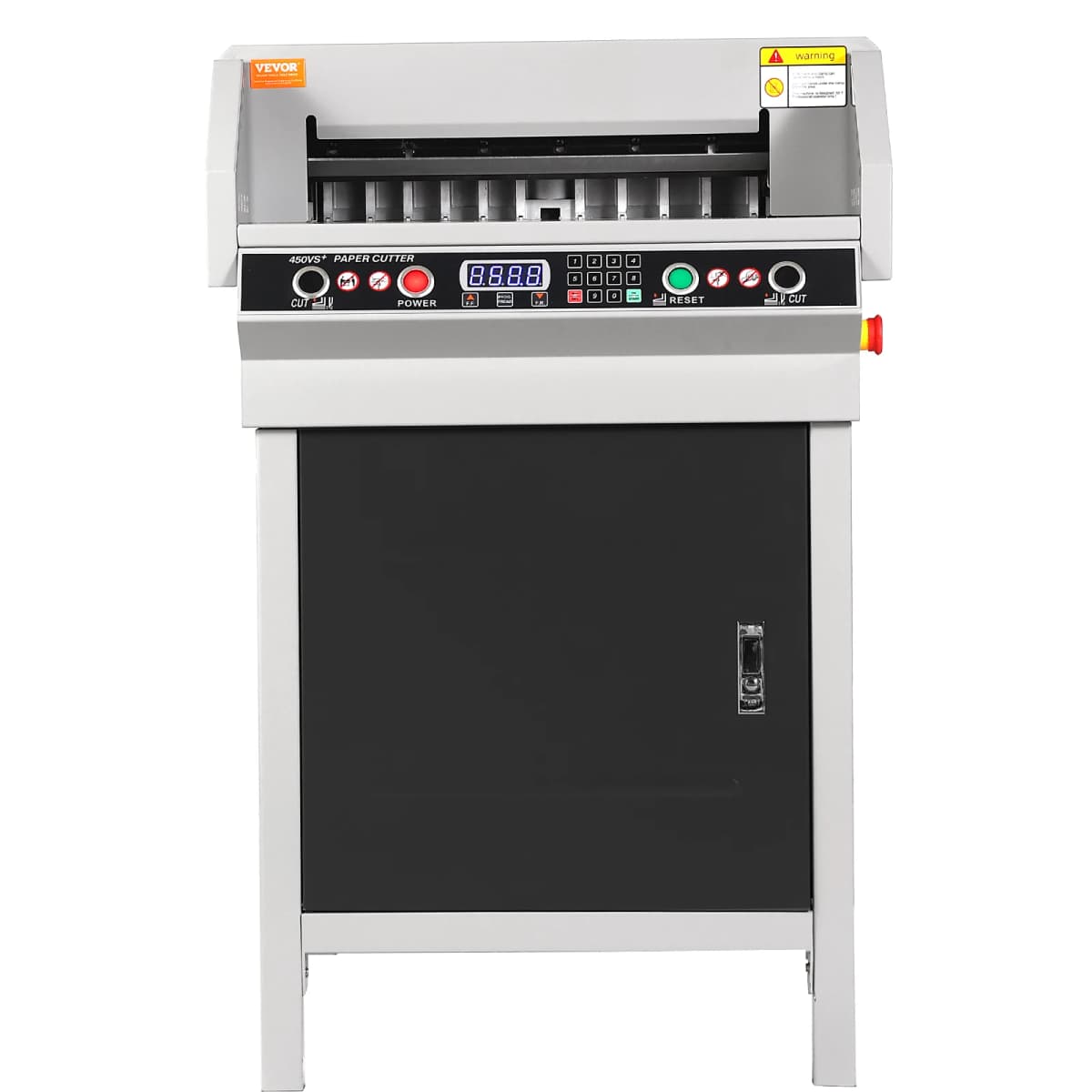 SucceBuy Metal Electric Paper Cutter with Smart LCD Panel and Infrared Light Positioning Ideal for Cutting Label Office Laboratory