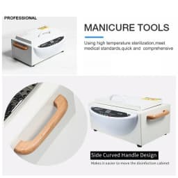 Nail Sterilizer Carbinet Advanced Version Manicure Beauty Salon High Temperature Disinfection With LCD ForUsing Nail Tool