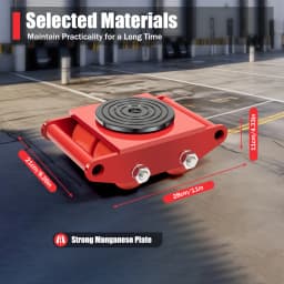 6T 13200lbs Industrial Roller Handling Machine, Equipped With High-Performance Steel Cover, Dolly Scooter, Handling Vehicle