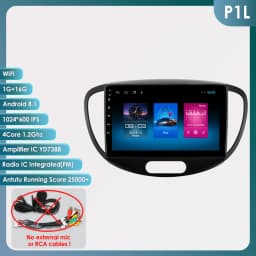 Hizpo 9" 4G Car Radio For Hyundai Grand i10 2007 - 2013 Multimedia GPS 2din Stereo Touch Sreen Wireless CarPlay Android Auto