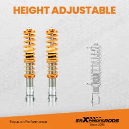 maXpeedingrods Coilover Suspension Lowering Kit for Arosa 9704 Lupo 98-05