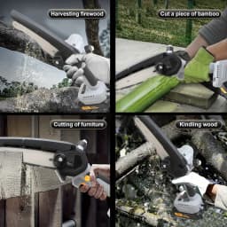 Mini Chainsaw Cordless 6 Inch Handheld Rechargeable Chain Saw With, Small Electric Chainsaws Battery Powered With 2pcs Batteries